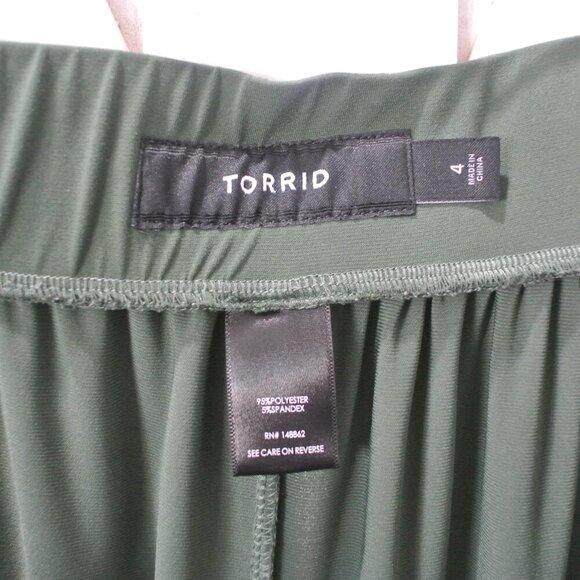 Torrid Crop Pull-On Wide Leg Studio Knit Mid-Rise Pant - Picture 5 of 6